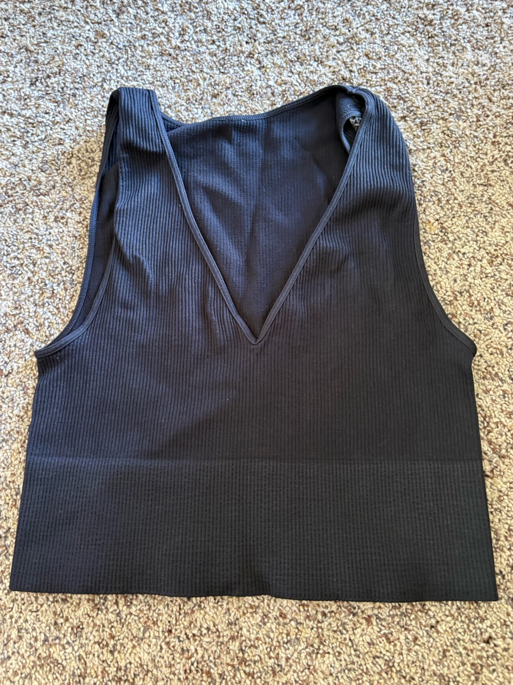 V Neck Cropped Tank
